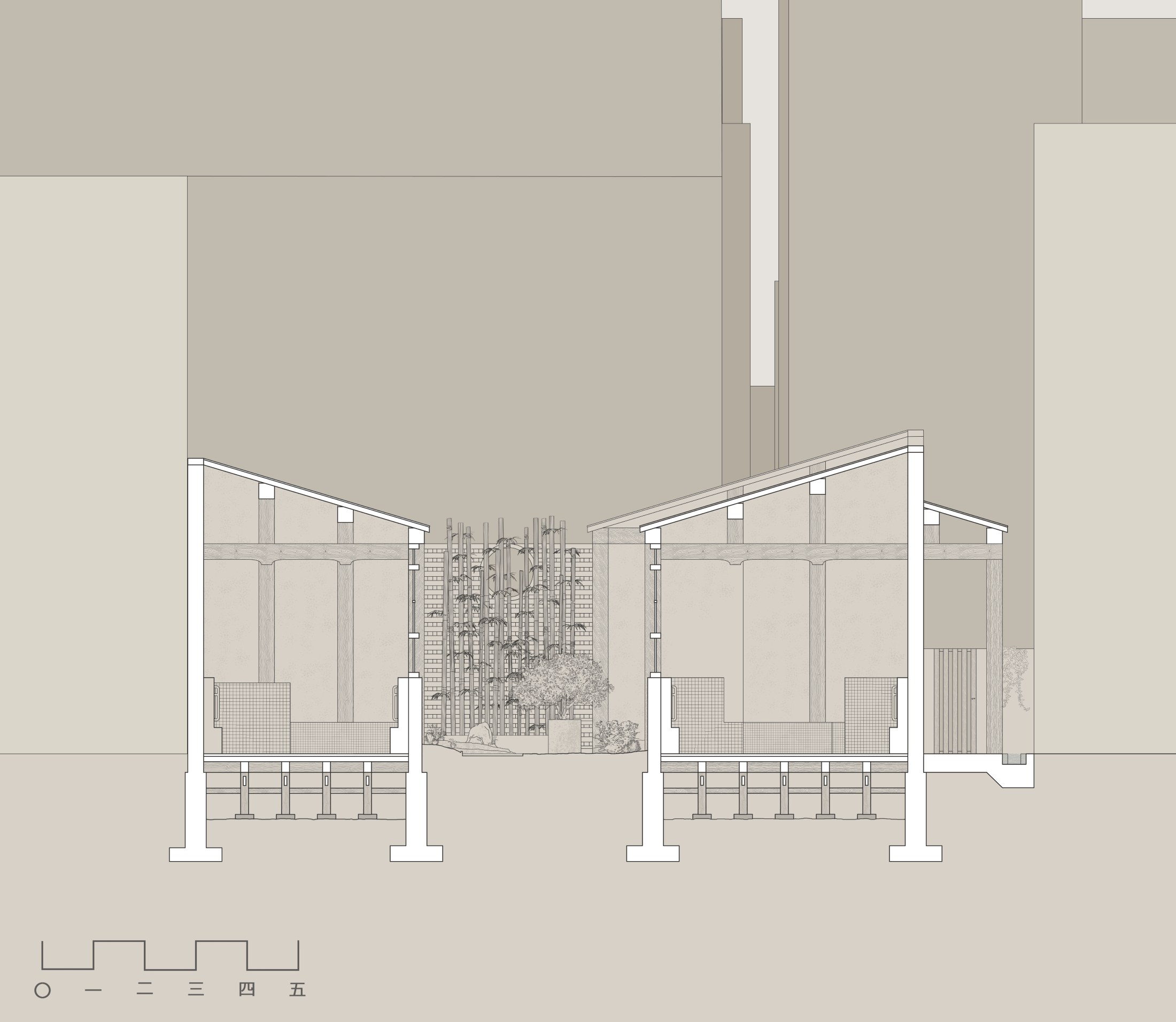Baths cross section.