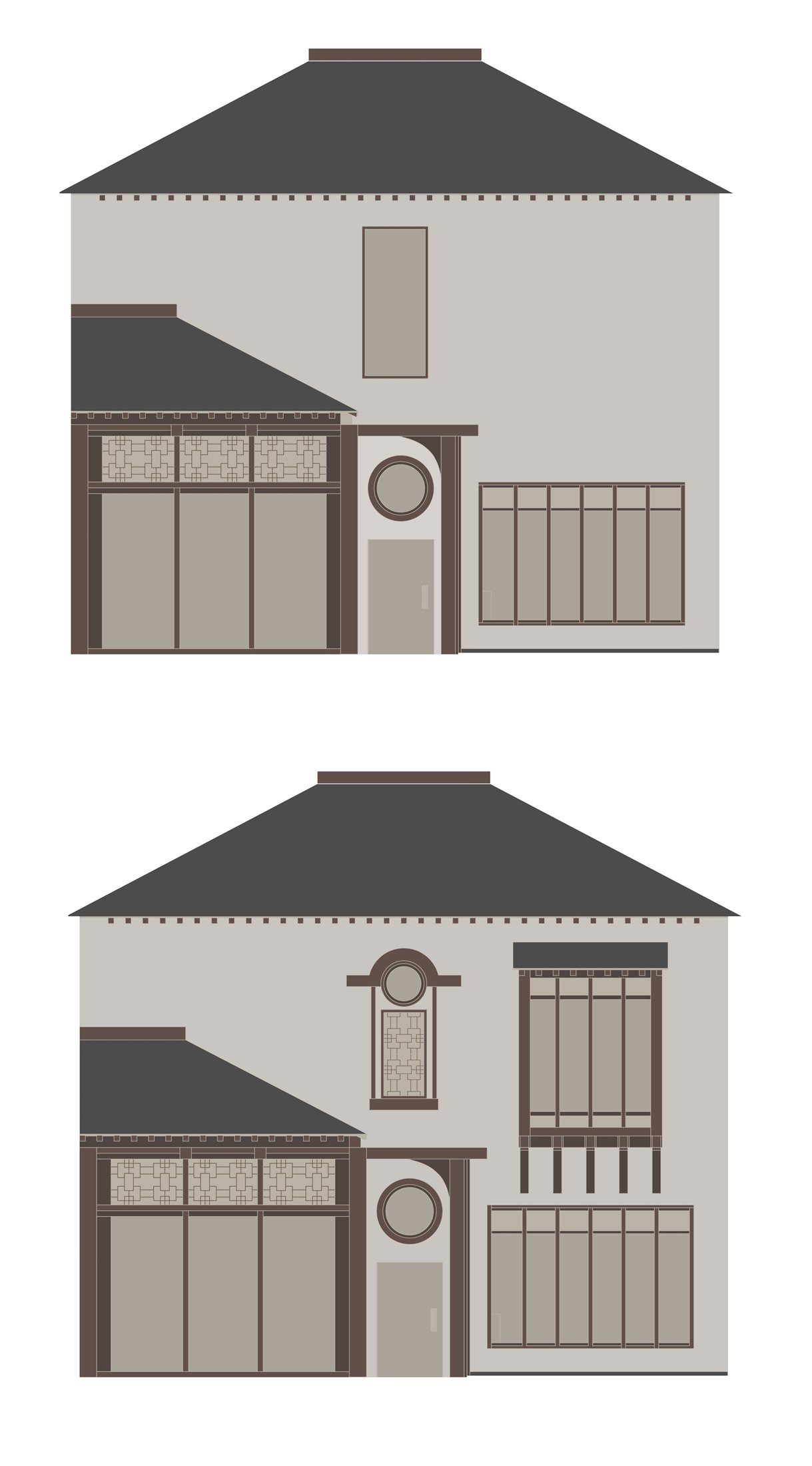 Façade development study.