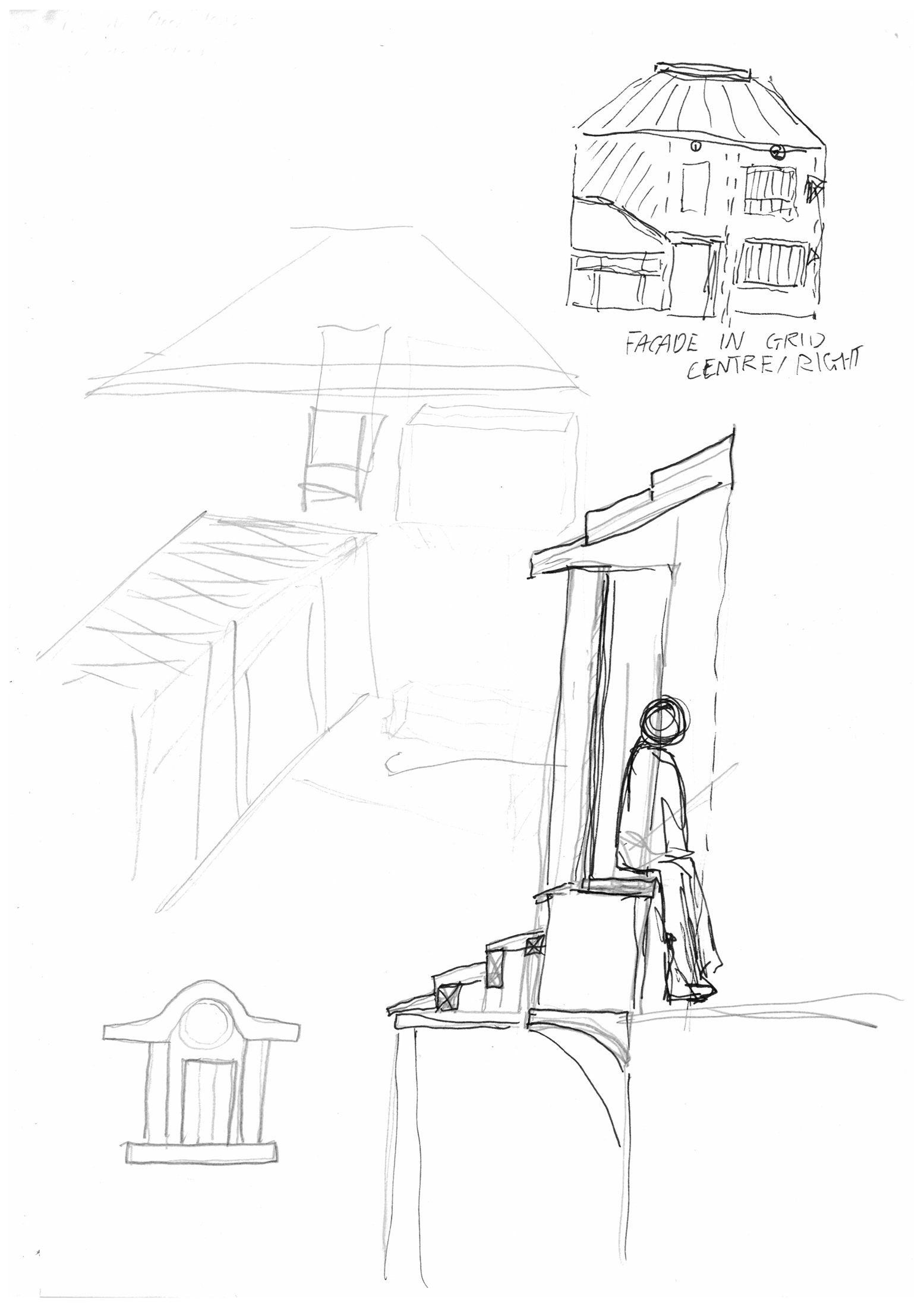 Façade redevelopment sketch.