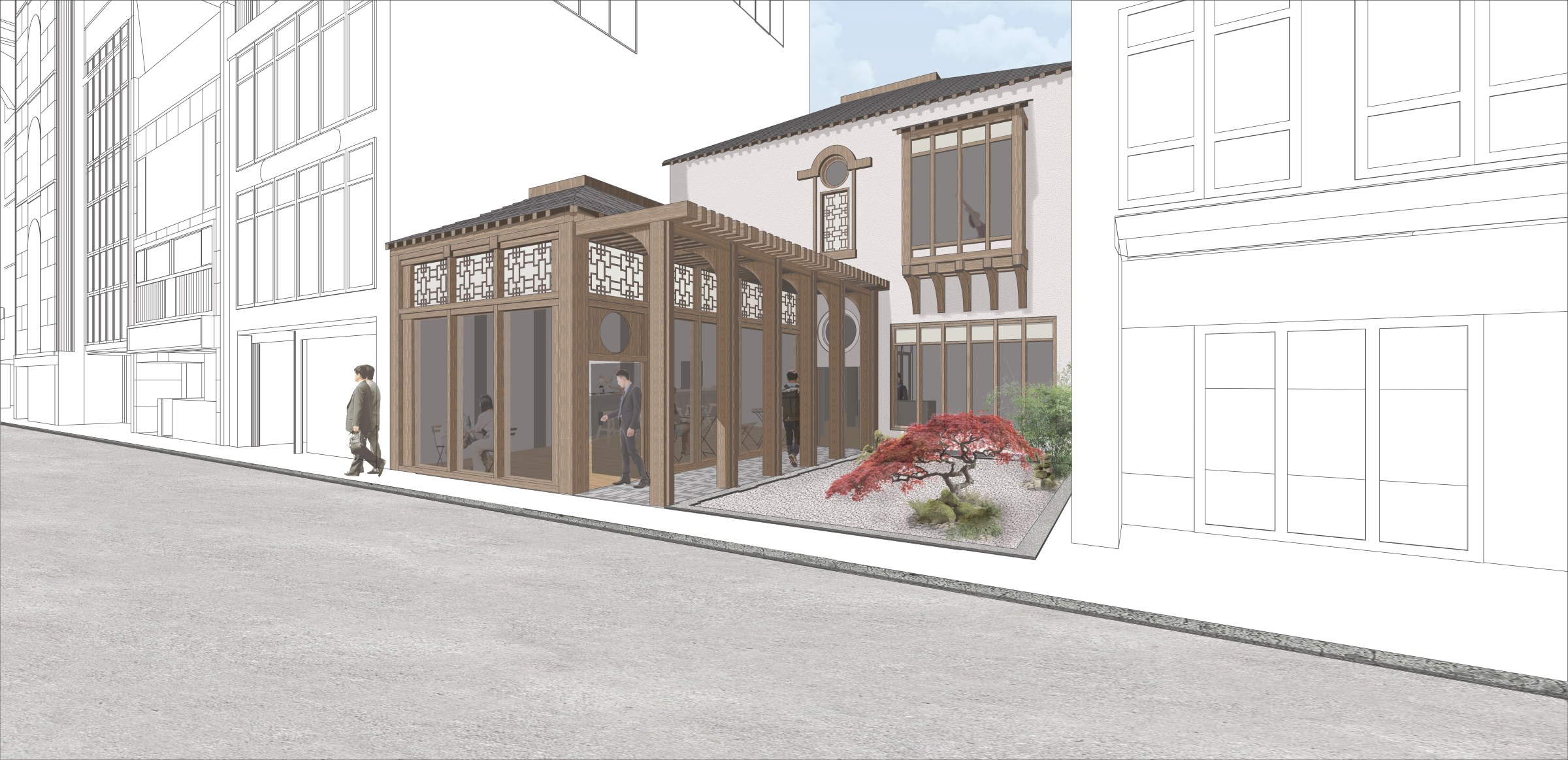Front external view.
