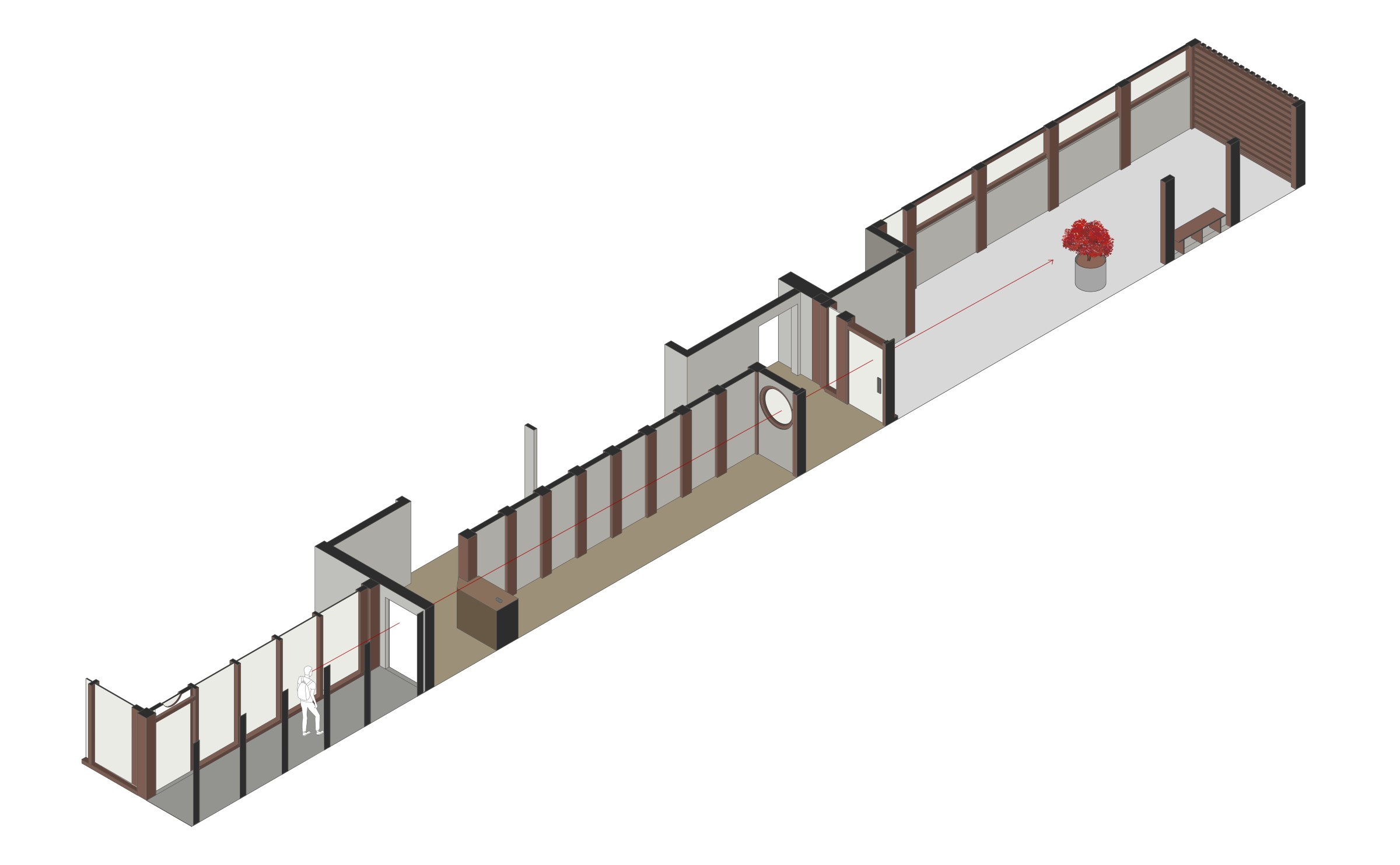 Hallway render.