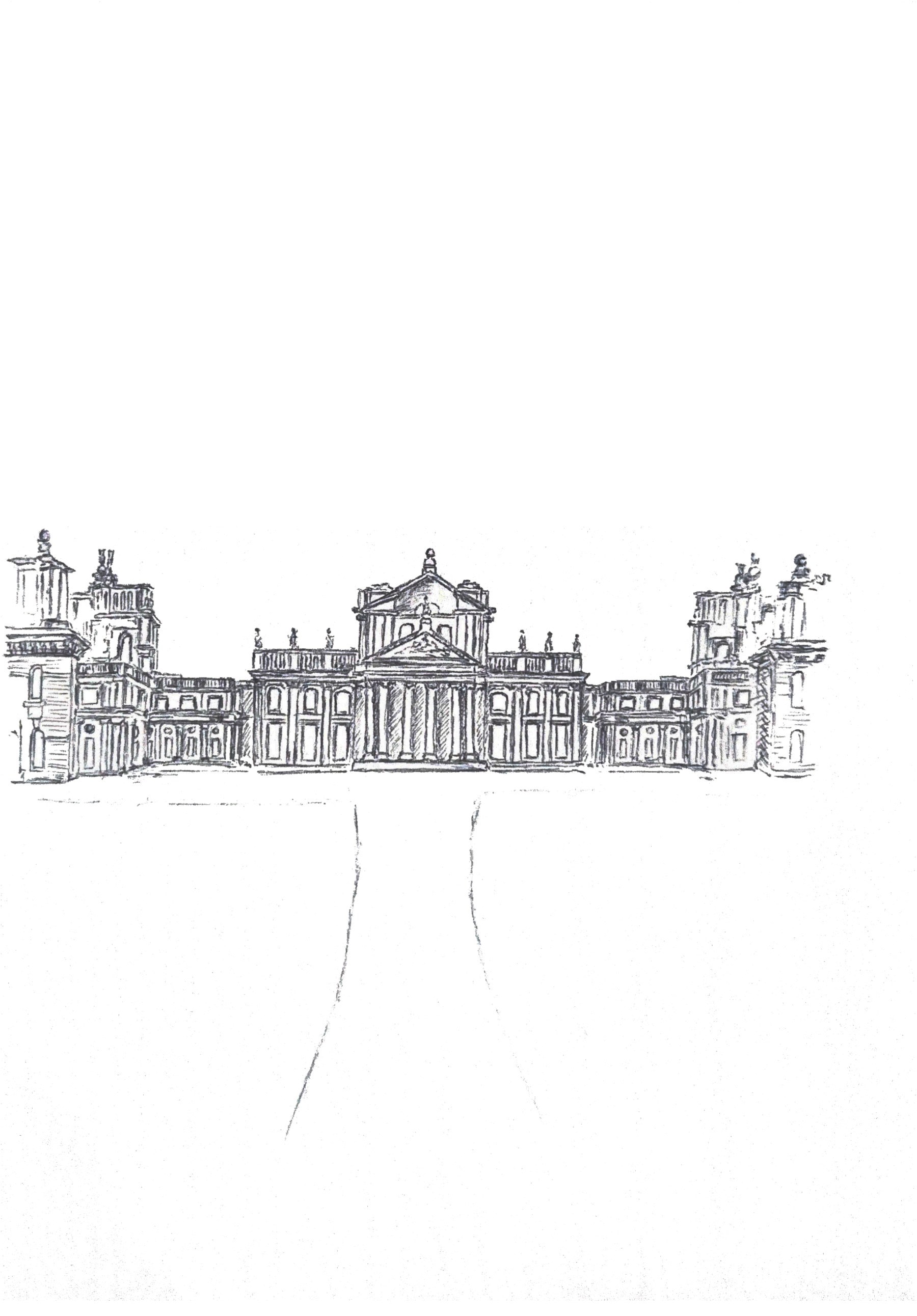 Illustration of Blenheim Palace.