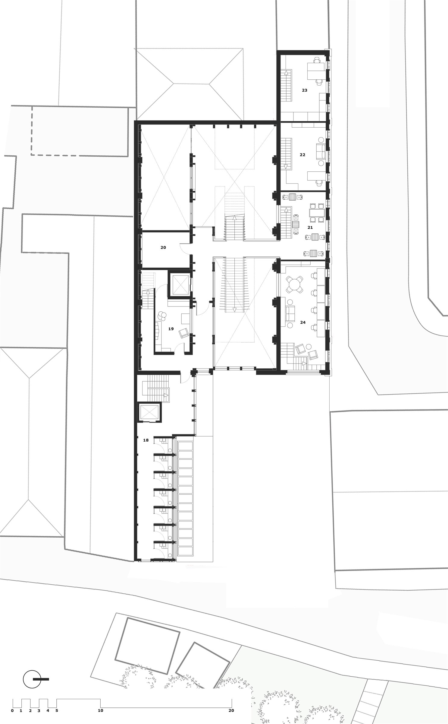 First floor plan.